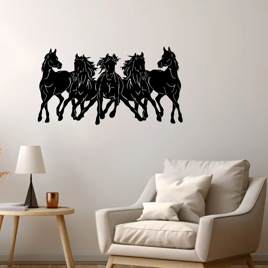 Horses - Wooden Wall Decor