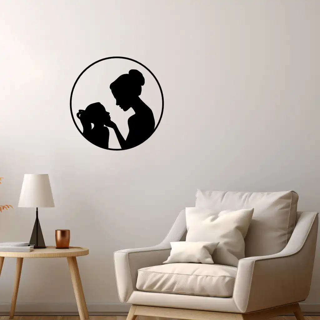 Mother and Daughter - Wooden Wall Decor