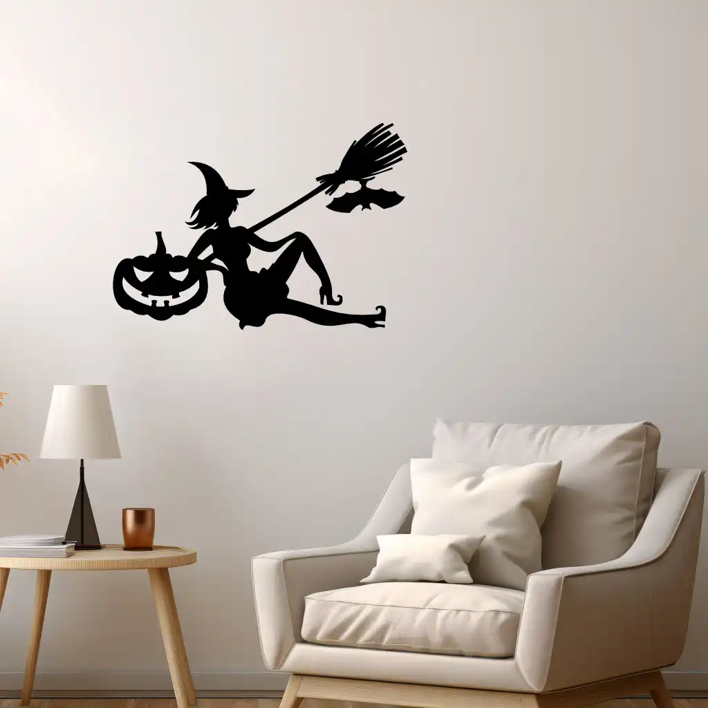Halloween Witch - Wooden Wall Decor
