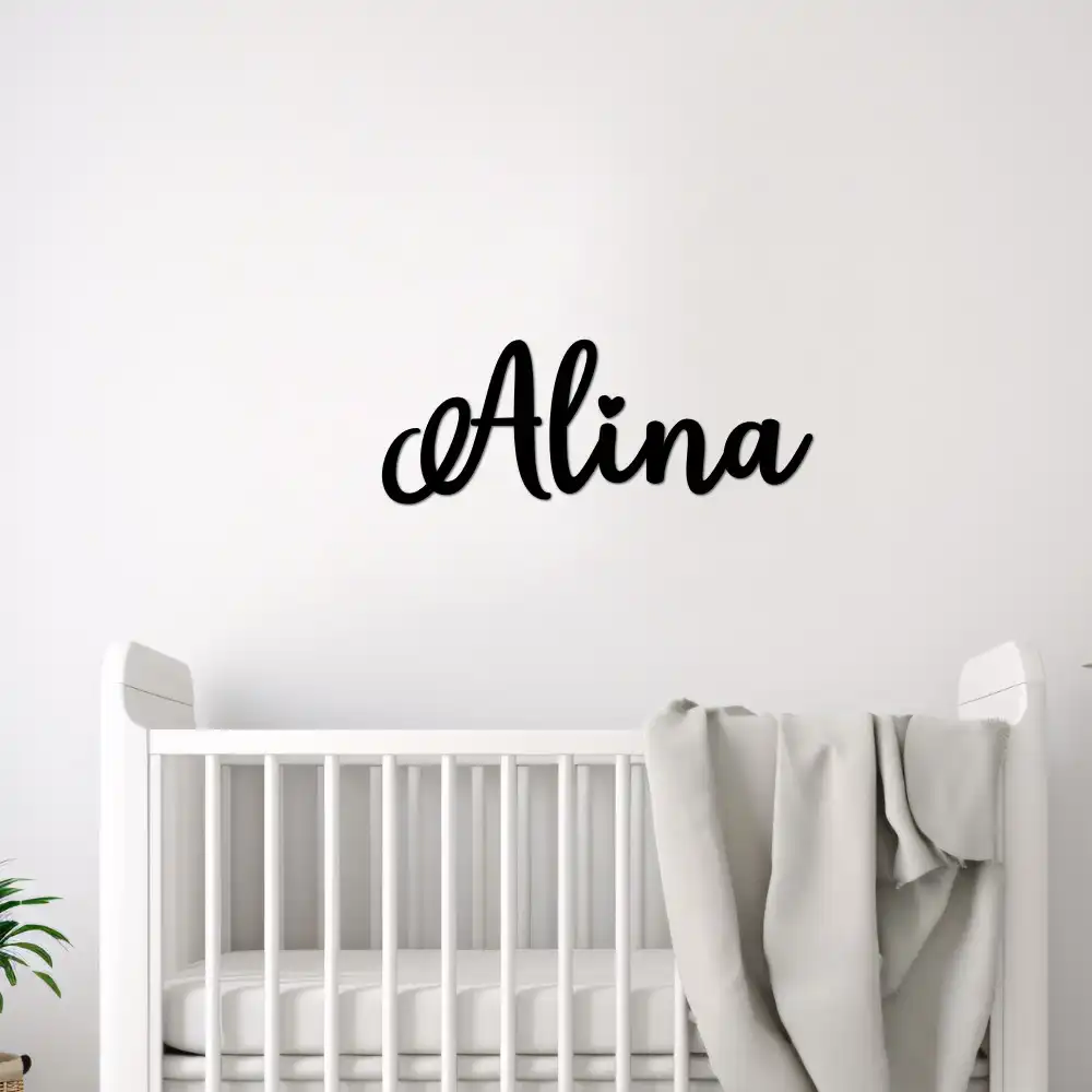 Name Sign - Wooden Wall Decor Font 1