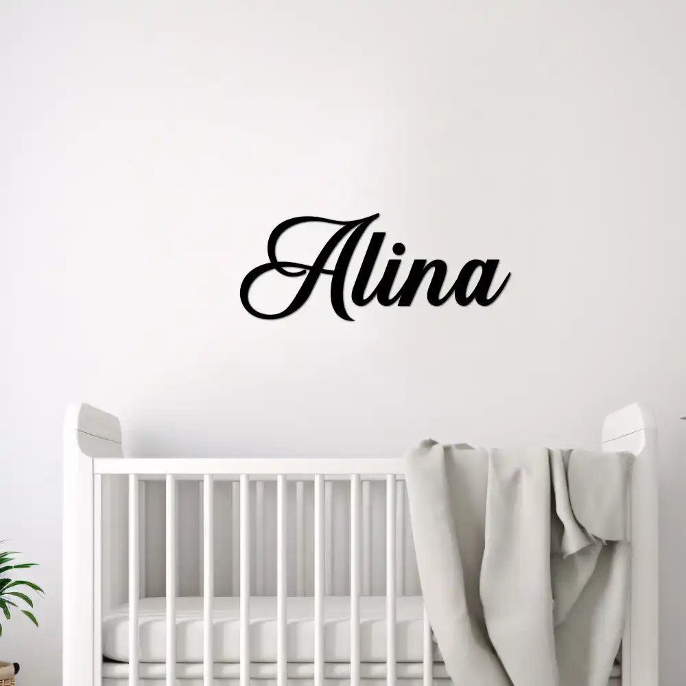 Name Sign - Wooden Wall Decor Font 2