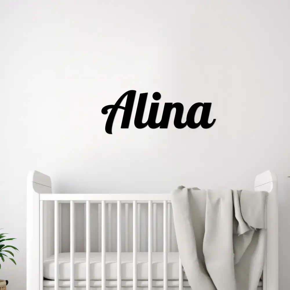 Name Sign - Wooden Wall Decor Font 3